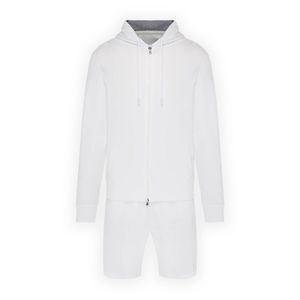 Survêtement 2 pièces respirant zippé d'hiver pour hommes, vêtements de sport d'hiver à capuche personnalisés, marque privée, ensemble de jogging pour adultes - Product Image 5