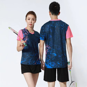 Personalizado de alta calidad de secado rápido transpirable bádminton uniforme mujeres/hombres uniformes de tenis de mesa - Product Image 6