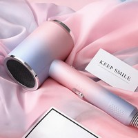 Sèche-cheveux électrique à ions négatifs 800W haute puissance avec moteur DC, contrôle de température constante, buse à jet unique, air chaud et froid, 3 vitesses