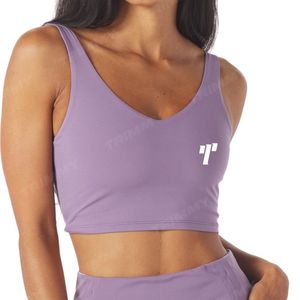 Ropa de gimnasio activa Top corto de algodón personalizado Mujeres Entrenamiento Yoga Chaleco Camisetas sin mangas al por mayor - Product Image 1
