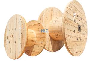 Bobine de câble en bois bois/contreplaqué matériau bois/contreplaqué bobine de câble de tambour de conception personnalisée fournisseur doré kit de chute tambour de câble - Product Image 5