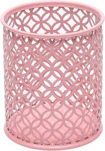 Organizador de Escritorio Metálico con Diseño de Rosas Huecas, Portaplumas y Portavasos con Diseño Elegante para Almacenamiento de Bolígrafos - Product Image 4