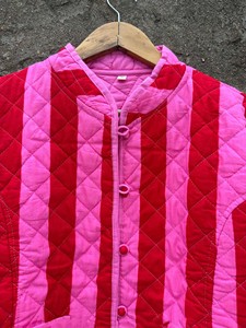 Chaqueta Acolchada India Reversible, Abrigo Bohemio, Chaqueta de Algodón con Estampado Floral - Product Image 6