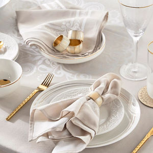 Servilletero de hoja dorada de diseño Vintage, servilletero de mesa, soporte de pañuelos, venta al por mayor, accesorio de servilleta de CENA DE Ramadán a buen precio - Product Image 5