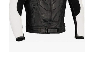 Veste en cuir véritable de moto sur mesure respirante en cuir de vache avec panneaux samtex à quatre voies - Product Image 3
