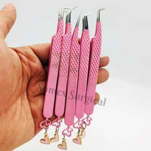 Pinces à épiler pour extensions de cils en acier inoxydable les plus vendues, nouveau design élégant pour la vente en gros, pinces à épiler pour extensions de cils de haute qualité - Product Image 6