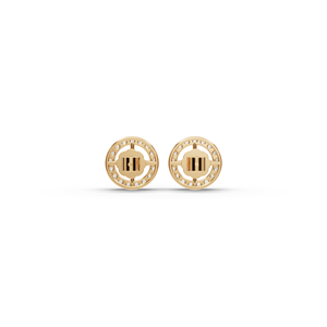 Boucles d'oreilles rondes en diamant de laboratoire Halo - Product Image 4