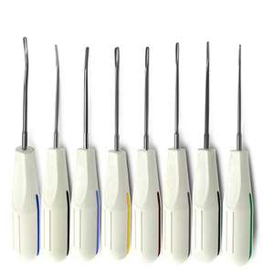 Elevadores de Raíz Curvos, Dentados y Afilados de 4.5 mm y Elevadores de Raíz Personalizados de Acero Inoxidable de Alta Calidad, Rectos y Curvos - Product Image 2