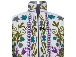 Veste pour femme hiver/printemps/été avec broderie indienne Suzani, motif floral, tissu en coton, rembourrage en coton, cadeau pour elle - Product Image 3