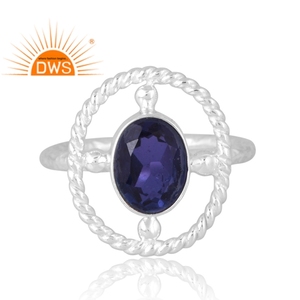 Meilleure vente 925 argent Sterling naturel Doublet améthyste Quartz bague en pierres précieuses bijoux personnalisés pour les femmes cadeau pour elle - Product Image 3