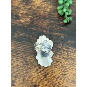 Multi Stone Sterling Silver <b>Adjustable</b> <b>Ring</b> Rhodium Plated Fine Jewelry - Product Image 5