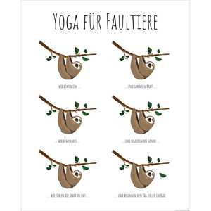 Affiche murale Yoga pour les paresseux - Product Image 1