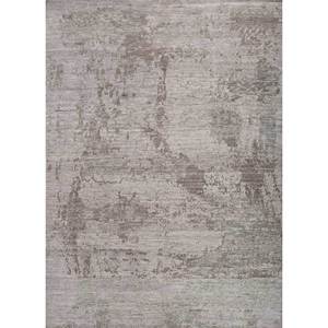 Alfombra de Lana Negra Gris Entropía Anudada a Mano AKWL-1345, Alfombra Rectangular de Yute de 10mm de Grosor con Diseño Abstracto para Sala de Estar y Pasillo - Product Image 1