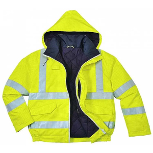 Ropa DE SEGURIDAD reflectante de alta visibilidad, chaqueta de invierno de guardia de seguridad, ropa de trabajo de alta visibilidad, chaqueta de seguridad vial - Product Image 3