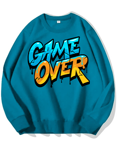 High Quality <b>Men</b> Sweatshirt Streetwear Oversized Cotton Fleece Heavyweight Crewneck <b>Pullover</b> Custom Logo Winter Wear Supplier - Product Image 6