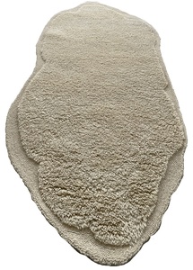 Tapis en laine tufté à la main en usine directe élégant blanc moderne abstrait couleur naturelle fait à la main non teint forme abstraite pour la maison - Product Image 5