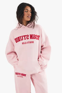 Sudadera con capucha de gran tamaño para mujer con el último logotipo personalizado, sudaderas con capucha transpirables y antiarrugas, sudaderas con cremallera para mujer - Product Image 6