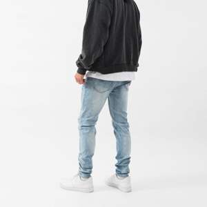 Pantalones vaqueros ajustados elásticos recién llegados para hombre, pantalones vaqueros ajustados informales a la moda, pantalones de estilo estampado de marca de invierno para hombre con cintura media - Product Image 3