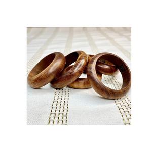 Anneaux de serviette en bois décoratifs, conçus pour des tables élégantes, des dîners, des mariages, des fêtes, des hôtels, des restaurants et des maisons - Product Image 1