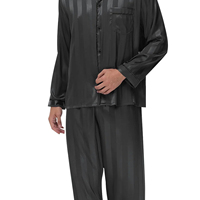 Conjunto de Pijama de Lujo para Hombre, Ropa de Dormir de Verano, Suave, de Felpa, Térmica, Tallas Grandes, Cuello en V, 2 Piezas, Pantalones y Camisa