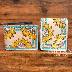 กระเป๋าสตางค์หนังพับสองทบสำหรับผู้ชาย, กระเป๋าสตางค์หนังวัวแท้ความจุขนาดใหญ่หรูหรา2025 - Product Image 1