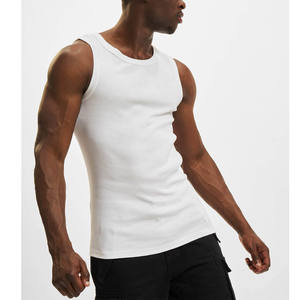 100% Cotton Printing <b>White</b> Singlet <b>Men</b> Sublimated Custom Sport Muscle Stylish Oversized Bodybuilder Gym <b>Tank</b> <b>Top</b> <b>Men</b> Custom Logo - Product Image 2