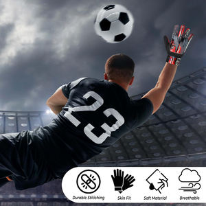 Gants de gardien de but de football en latex pur, personnalisables, imperméables, respirants, à doigts complets, pour l'extérieur, gants de gardien de but professionnels - Product Image 4