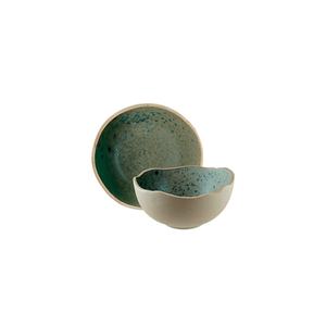 Bol en porcelaine artisanal de 19 cm, série Gaia, 3 pièces, capacité de 1370 cc, technique céladon, pour servir les aliments - Product Image 3