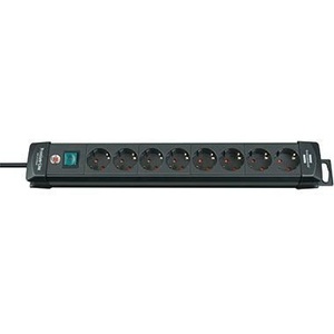 Regleta de Enchufes de 8 Tomas Brennenstuhl Premium-Line, 3 Metros, Negra, con Características Premium - Product Image 1