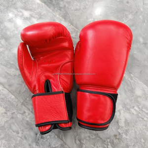 Pro Muay Thai Kickboxing Gants de boxe Équipement de combat à contact complet avec sparring et entraînement en cuir de vachette Gants MMA de poinçonnage - Product Image 1