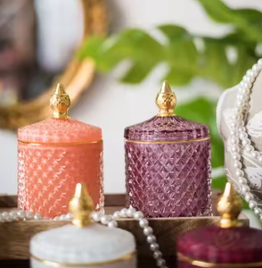 เชิงเทียนแก้วหรูหราสำหรับไฟชาเหมาะสำหรับห้องจัดเลี้ยงงานแต่งงานห้องนั่งเล่นและห้องนอน - Product Image 2