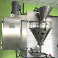 Machine de remplissage de poudre facile à nettoyer pour sésame noir, sésame blanc, pépins de raisin – Remplisseur à vis sans fin
