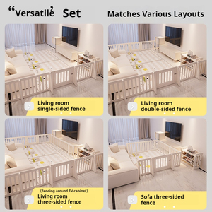 Parc <span class=keywords><strong>de</strong></span> <span class=keywords><strong>jeu</strong></span> sécurisé intérieur avec panneaux <span class=keywords><strong>de</strong></span> clôture en plastique pour enfants, grande clôture <span class=keywords><strong>de</strong></span> parc pour bébés - Product Image 3