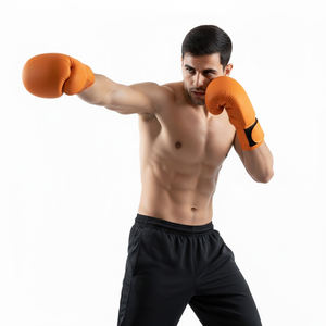 Gants de boxe professionnels en cuir véritable de haute qualité, entraînement, absorption des chocs, respirants, séchage rapide, fermeture au poignet - Product Image 6