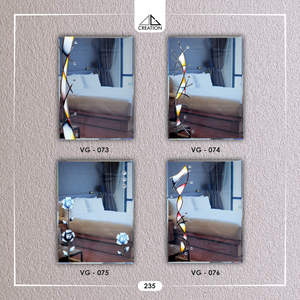 Espejo de Baño con Ranura en V Exclusivo con Reflejo Nítido para Espacios Interiores Modernos de la India - Product Image 5