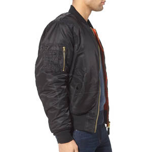 Style personnalisé et logo sur les hommes blouson d'aviateur de haute qualité grande taille blouson d'aviateur décontracté pour hommes - Product Image 5