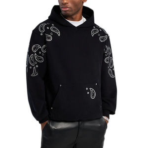 เสื้อฮู้ดผ้าฝ้าย100% สำหรับผู้ชายทรงเข้ารูปปกติมีซิปงานปักลายด้วยหินเป็นมิตรกับสิ่งแวดล้อม300กรัมฤดูใบไม้ร่วง - Product Image 1