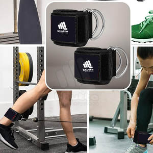 Sangles de cheville en nylon personnalisées pour hommes - Entraînement fitness antidérapant réglable portable de haute qualité confortable - Product Image 4