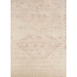 Alfombras Afganas de Lana Tejidas a Mano, Color Marfil, Modelo Re-1412, para Decoración del Hogar - Product Image 1
