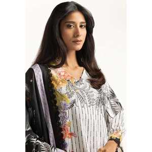 Conjunto de Traje de 3 Piezas para Mujer con Estampado de Diamantes en Blanco y Negro - Product Image 2