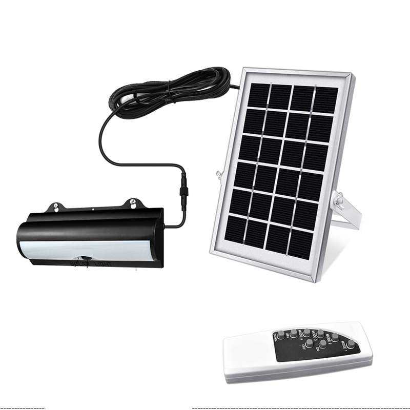 Solar Shed Lamp Pull Cord Single Double Head Motion Sensor Wall Lamp Indoor Outdoor 4 Lighting Modes