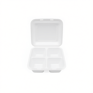 Contenitore per Pranzo Usa e Getta 9x8'' con 2 Scomparti a Conchiglia - Product Image 2