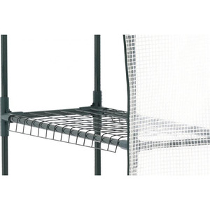 Serre de jardin moderne blanche 140x73x200cm avec étagères, facilement assemblable, en polycarbonate et bois traité sous pression pour la croissance des plantes d'intérieur - Product Image 5