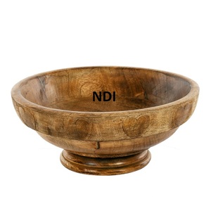 Cuenco de madera para almacenamiento de frutas secas de calidad superior y palomitas de maíz o fideos, platos para servir, restaurante, artículos de catering, frutero - Product Image 4