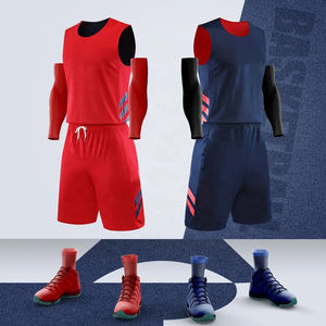 Conjuntos de camisetas de uniforme de baloncesto juvenil personalizado al por mayor, gran oferta, camisetas de baloncesto universitarias reversibles transpirables por sublimación - Product Image 3