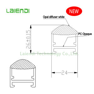 Cache-lumières linéaires en plastique personnalisable pour supermarchés et magasins, lentilles LED, lentilles optiques en PC, caches-lumières linéaires, abat-jour - Product Image 5
