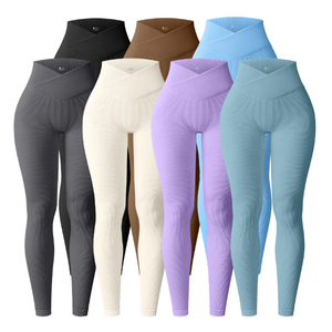 Leggings de Yoga Casuales Transpirables de Alta Calidad para Mujer - Ajuste Holgado, Secado Rápido, Sin Costuras, Venta al Por Mayor - Product Image 1