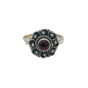 Trending 925 Sterling <b>Silver</b> Garnet Gemstone <b>Ring</b> Jewelry Handmade <b>Silver</b> <b>Boho</b> Style <b>Ring</b> Jewelry For Women Gift For Girls - Product Image 1