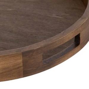 Round Wooden Single Tier Serving & Display Trays for Tableware Beverage Spice - Product Image 5