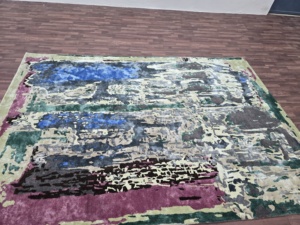 Tapis tufté à la main en laine/soie tapis abstrait texturé moderne pour salon chambre tapis en laine tufté à la main de haute qualité - Product Image 5